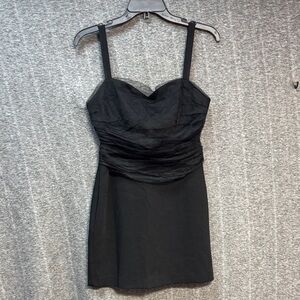 NBD Black Mini Dress with Straps
